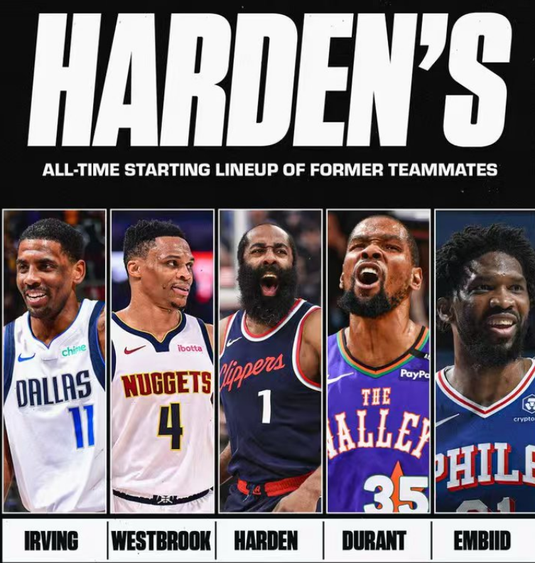 NBA：哈登心中最佳隊友出爐，比爾加盟快船原因，庫明加勇士僵持
